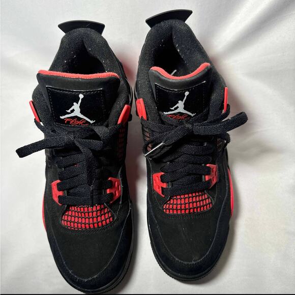 Size 6.5 - Nike Air Jordan 4 Retro GS Red Thunder Men\'s Shoes Ships Now main image 5